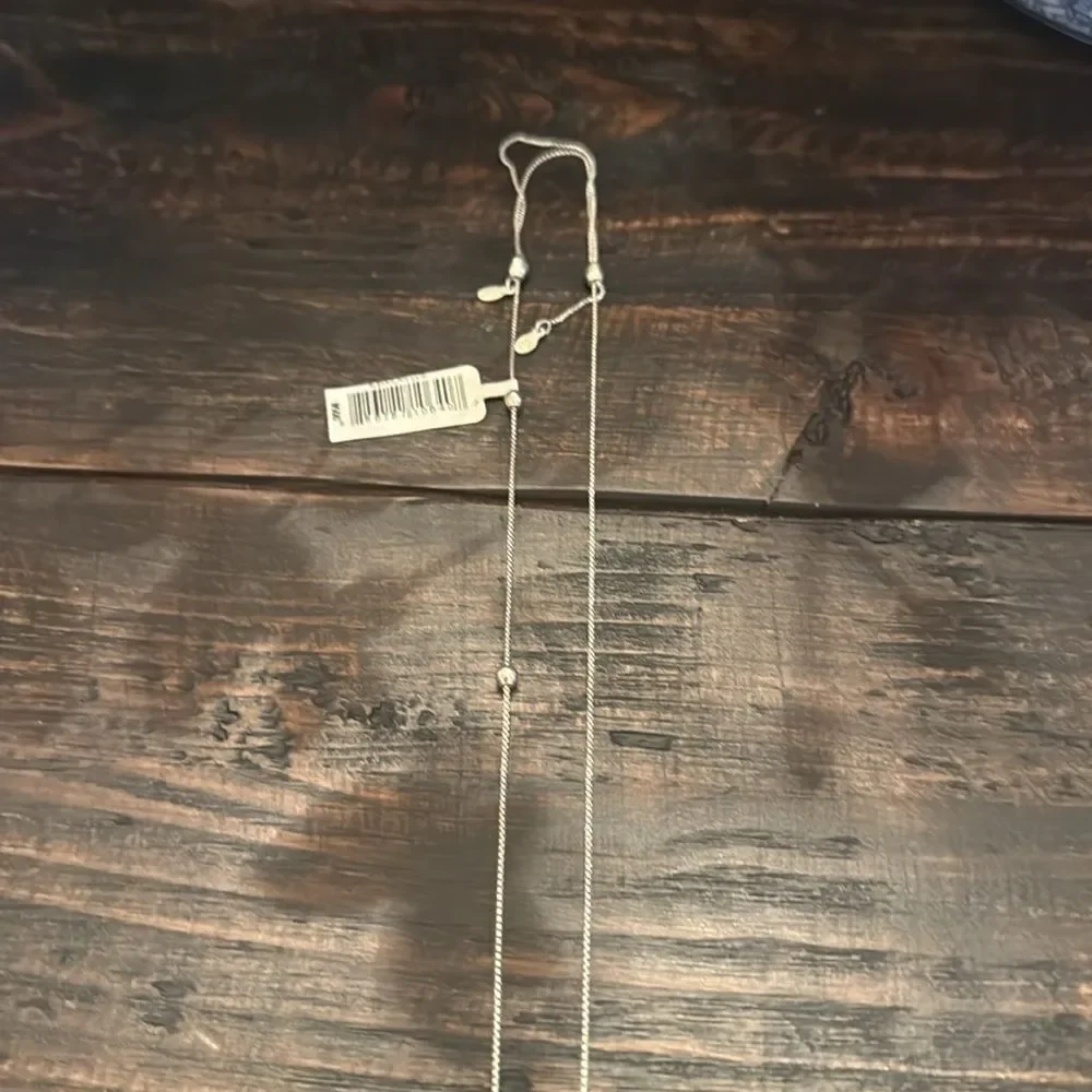 NWT Alex and Ani Sterling Silver sliding bead necklace